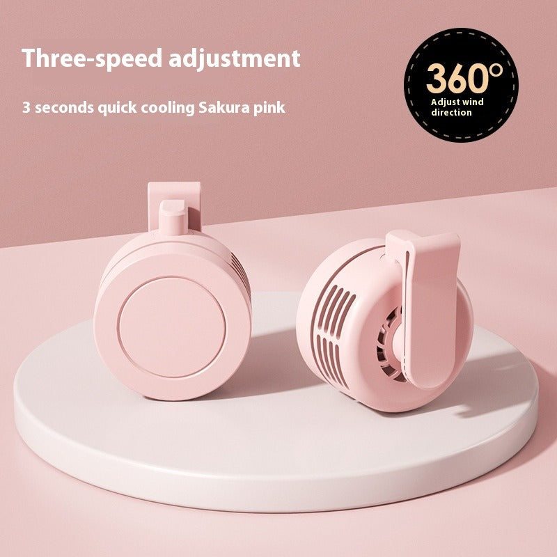 Mini USB Rechargeable Handheld Clip Fan