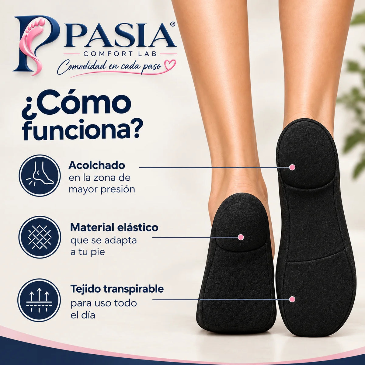 PASIA™ Calcetines Invisibles de Confort